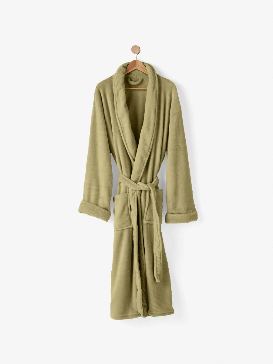 Plush Olive Robe