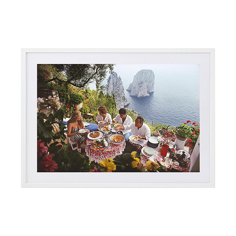 Dining Al Fresco On Capri - Slim Aarons by FinePrint Co