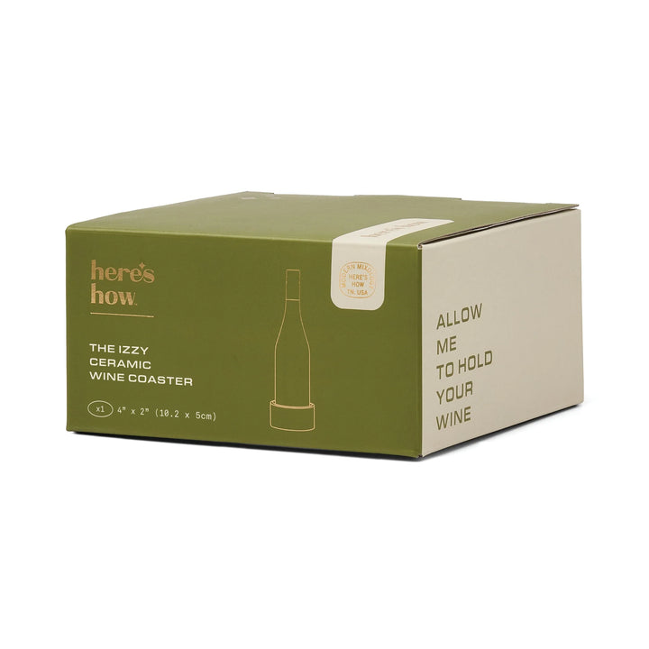 The Izzy Wine Coaster - Green Stripe