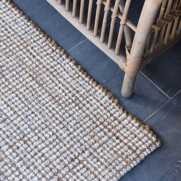 Carter Wool & Jute: Oversized mat