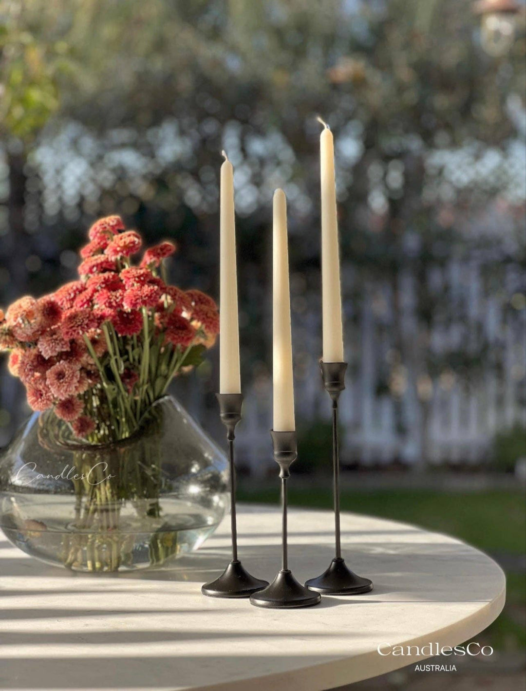 Simple Taper Candle: White / Unscented / 25.5cm