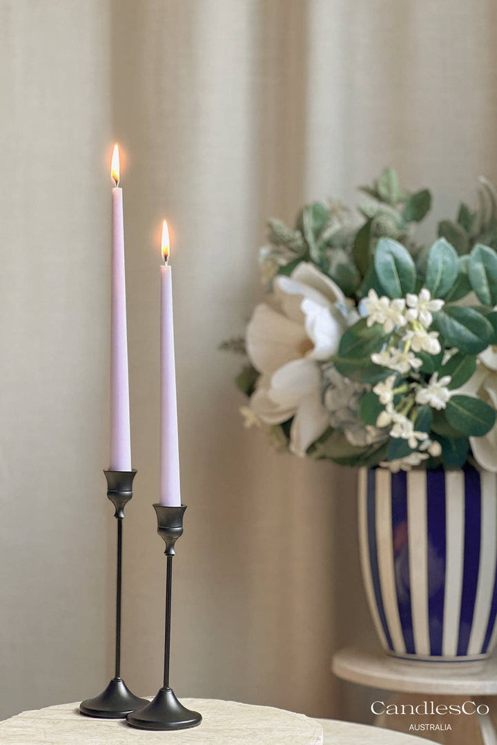 The Signature Taper | Vibrant Sculptural Soy Candle: Dusty Rose / Unscented / 30.5cm