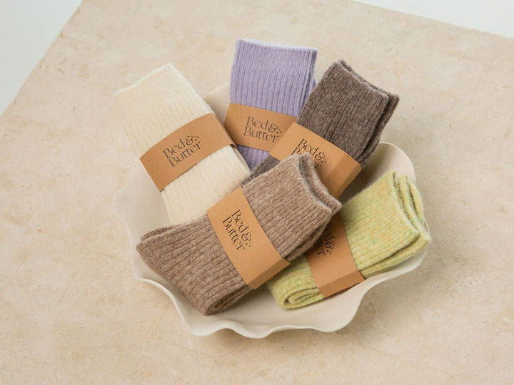 The Comfiest Socks - Light Brown: S/M