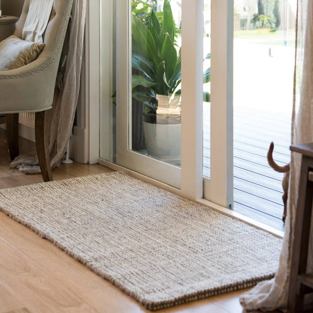 Carter Wool & Jute: Oversized mat