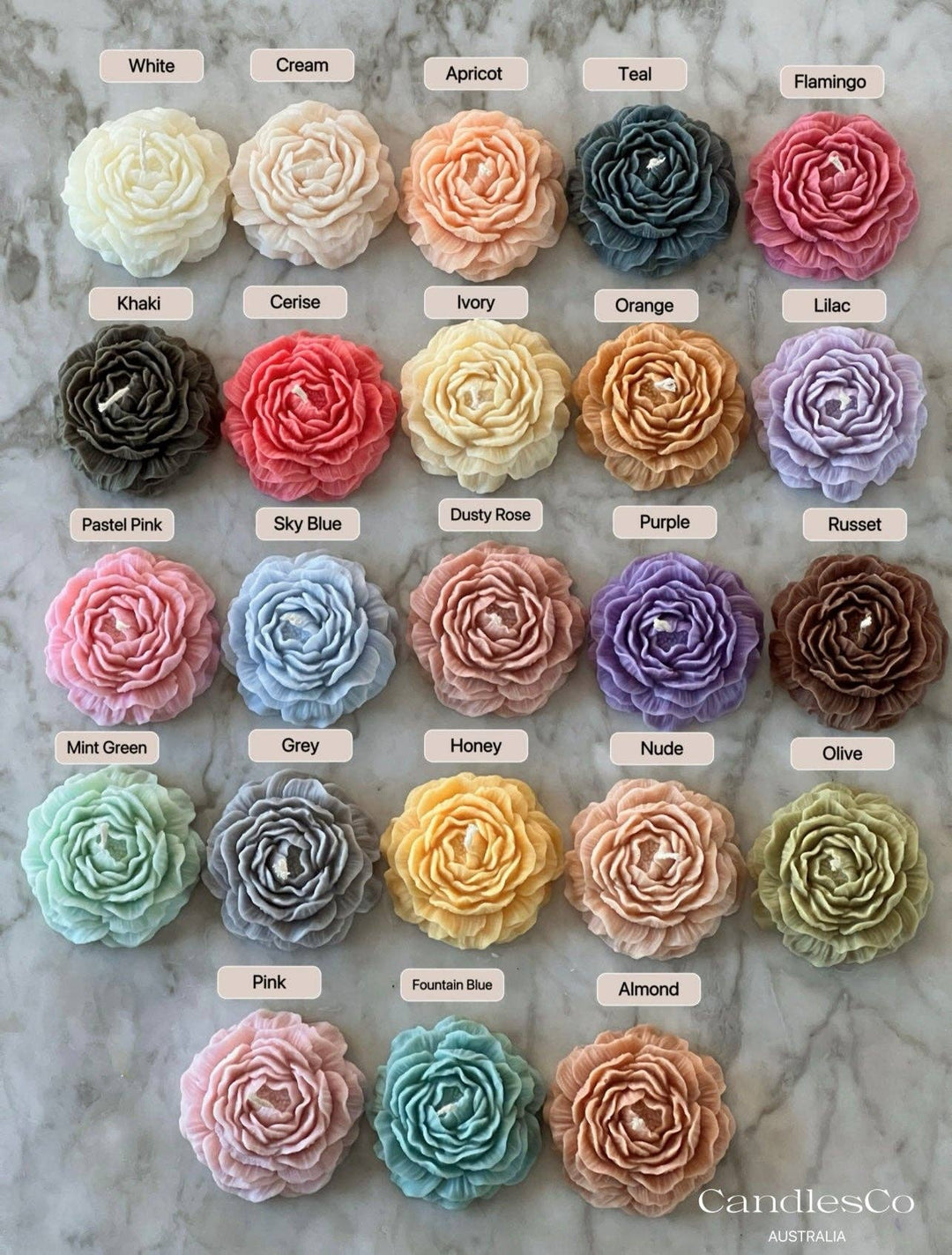 Simple Taper Candle: Khaki / Unscented / 25.5cm