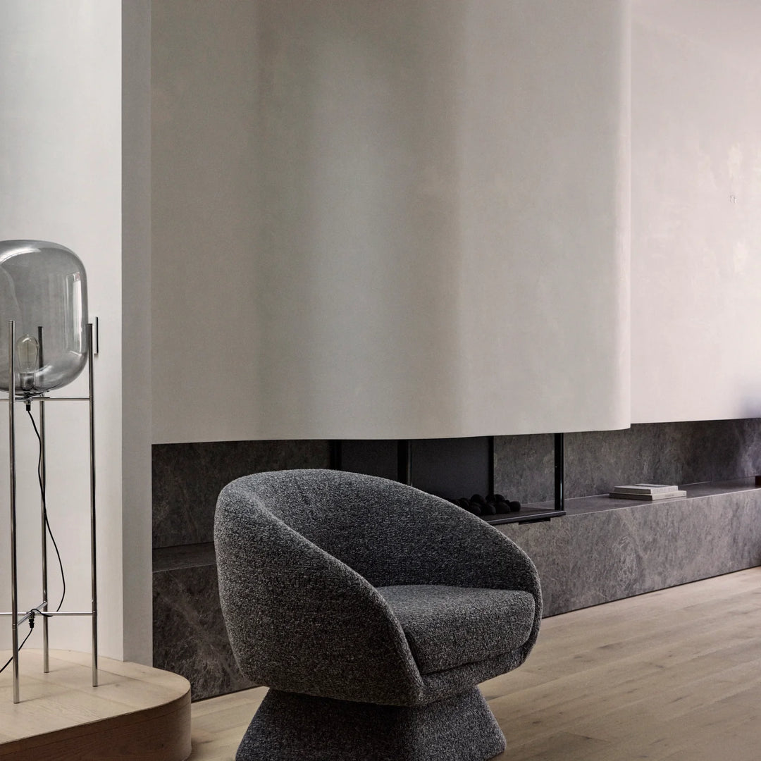 Lucca Swivel Chair Grey