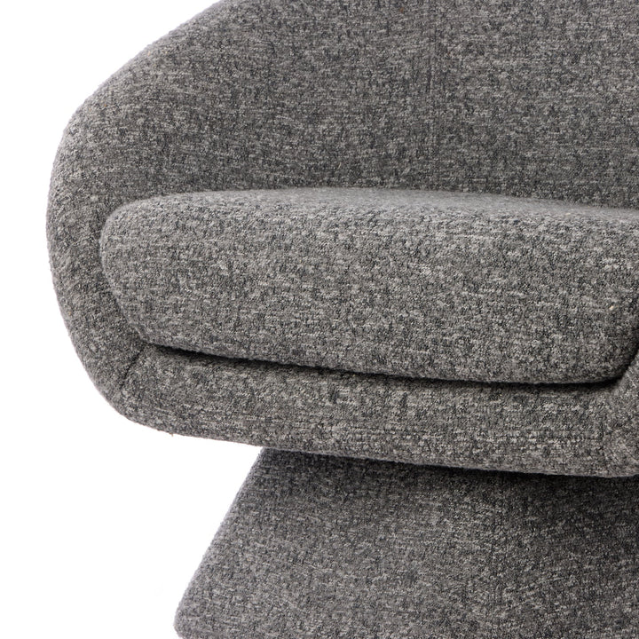 Lucca Swivel Chair Grey
