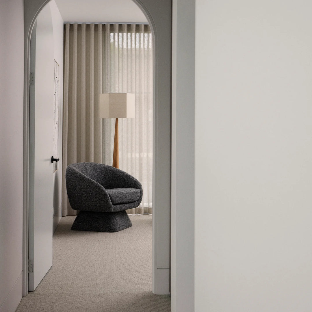 Lucca Swivel Chair Grey