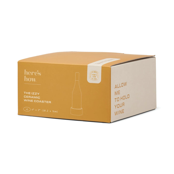 The Izzy Wine Coaster - Yellow Stripe