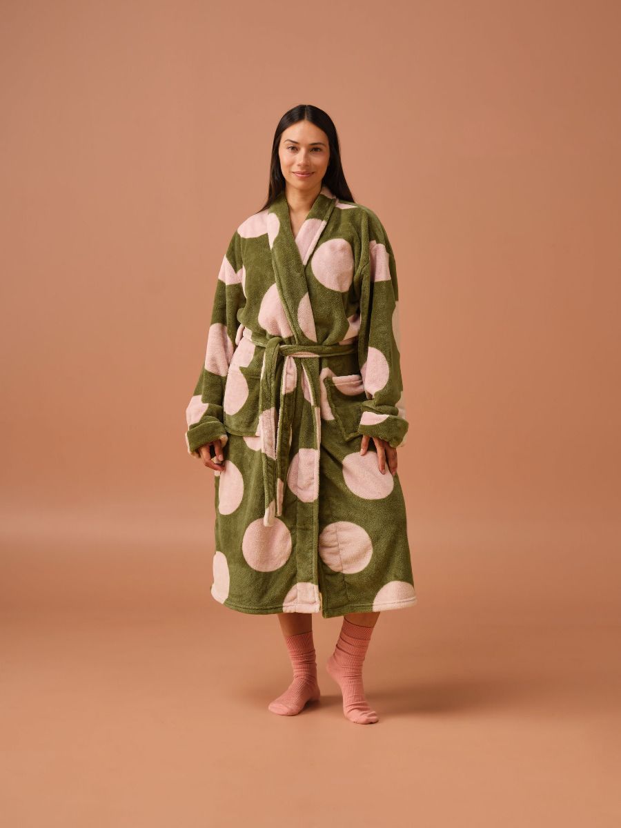 Plush Olive Robe