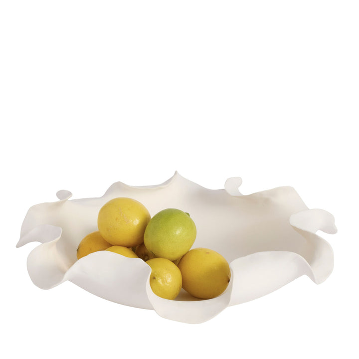 Lottie Decorative Bowl – White Ceramic