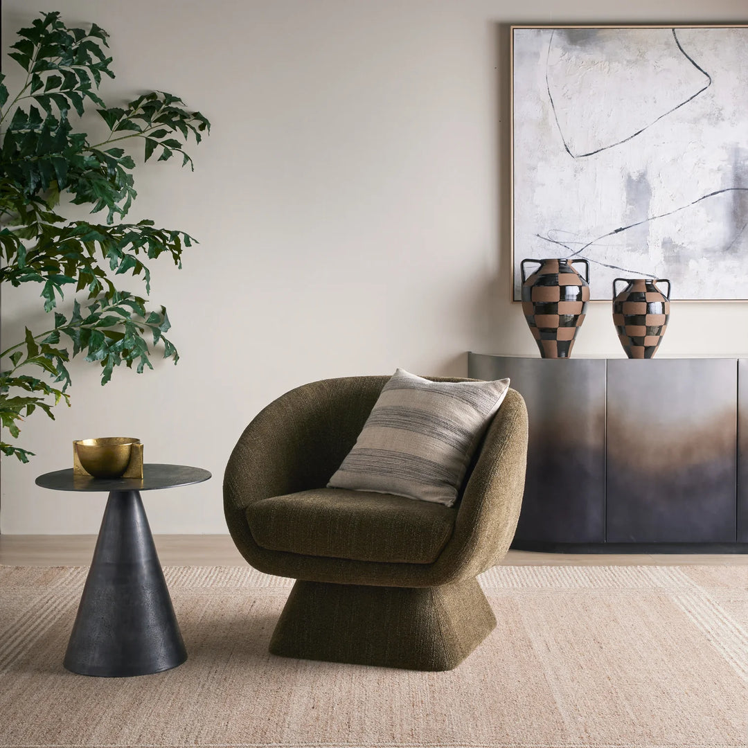 Lucca Swivel Chair Green