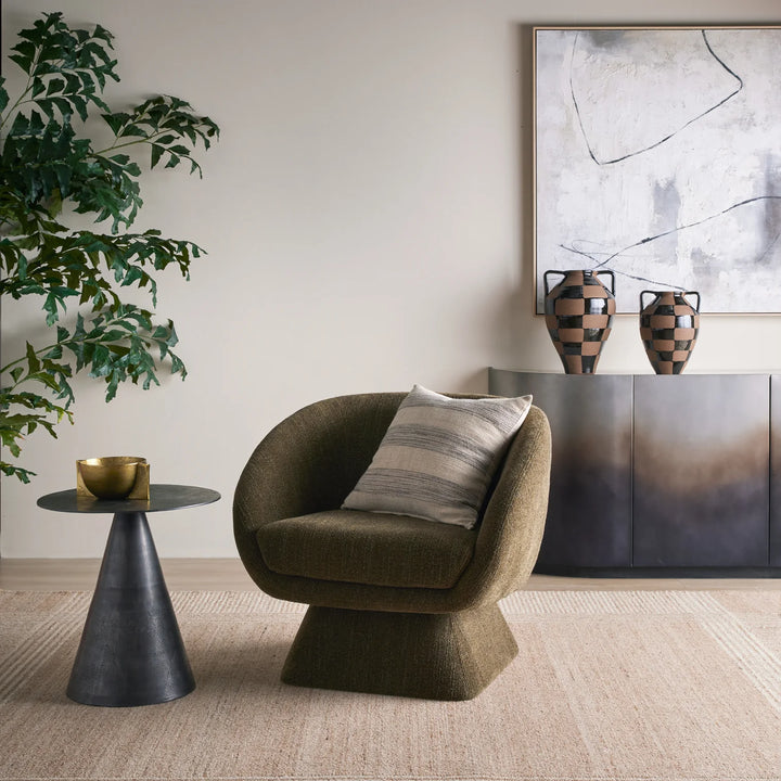 Lucca Swivel Chair Green