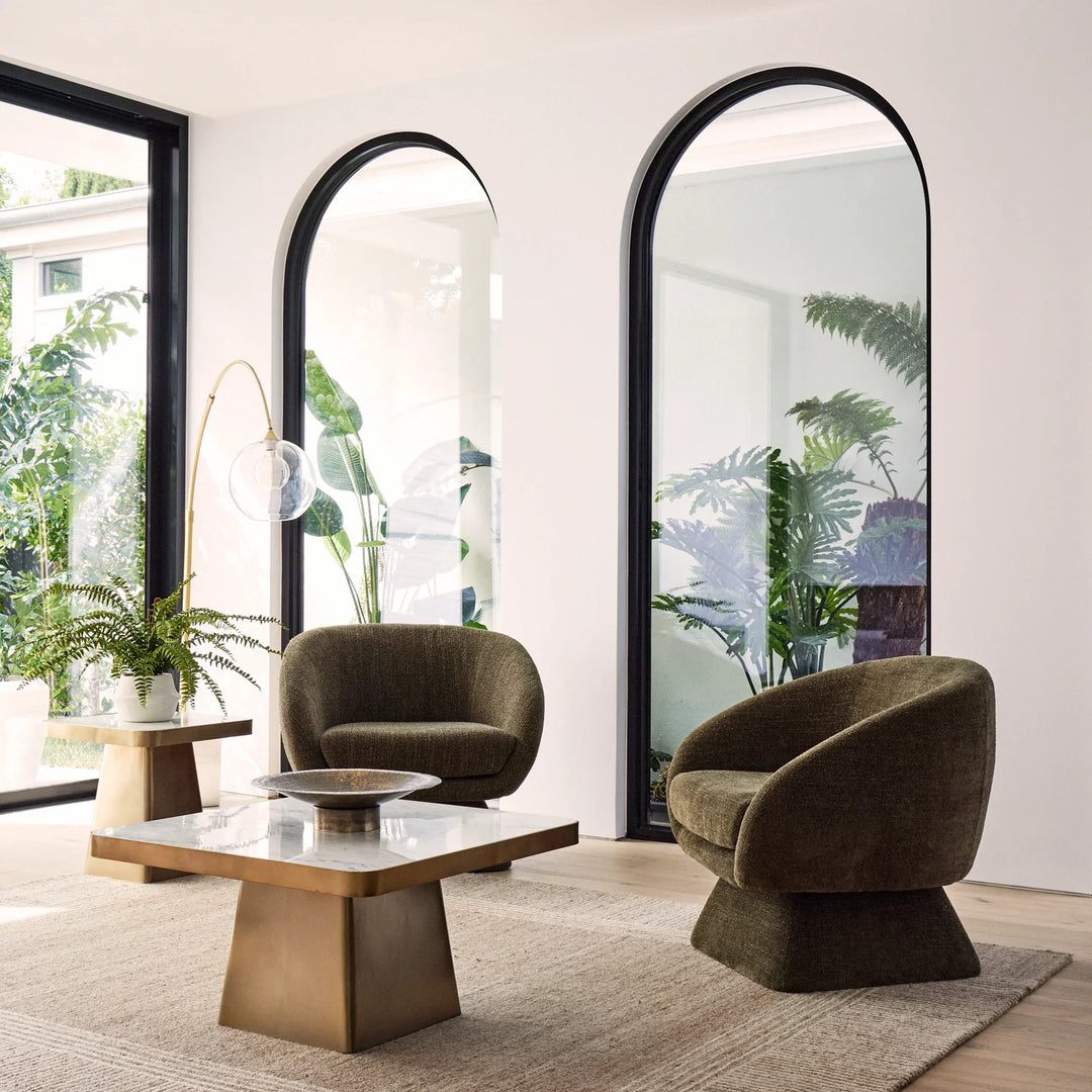 Lucca Swivel Chair Green