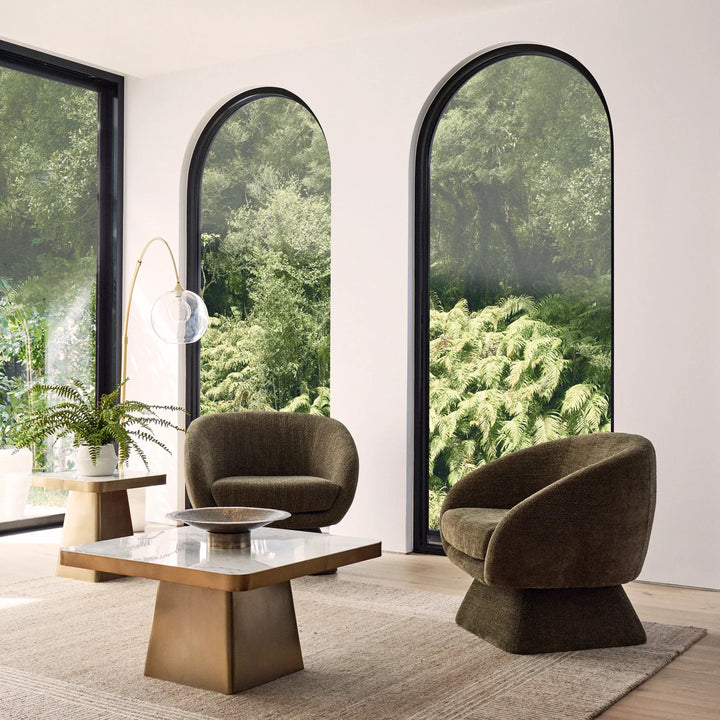 Lucca Swivel Chair Green