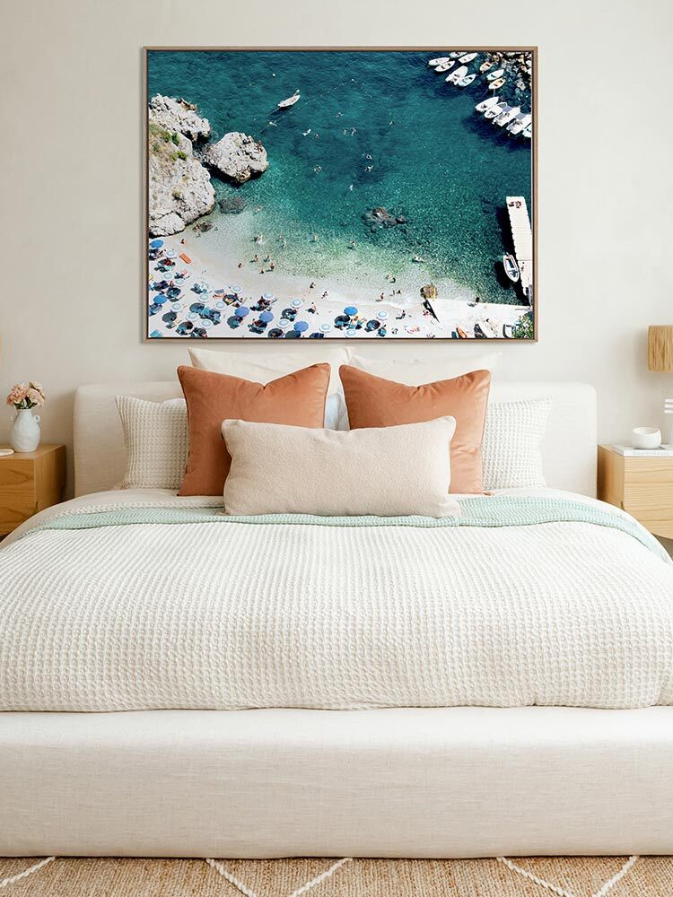 Southern Coast - White Frame with Mat Board