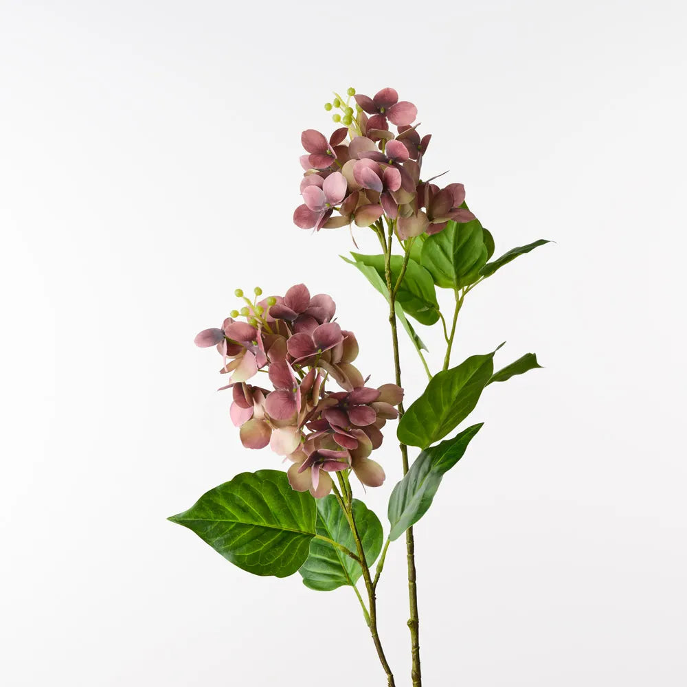 Hydrangea Spray - Eggplant