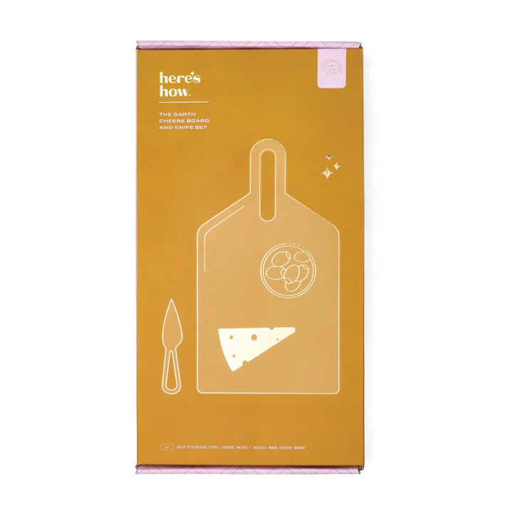 The Garth Cheese Board and Knife set