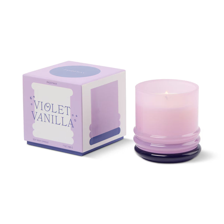 Paddywax Stacked Violet Vanilla 198g