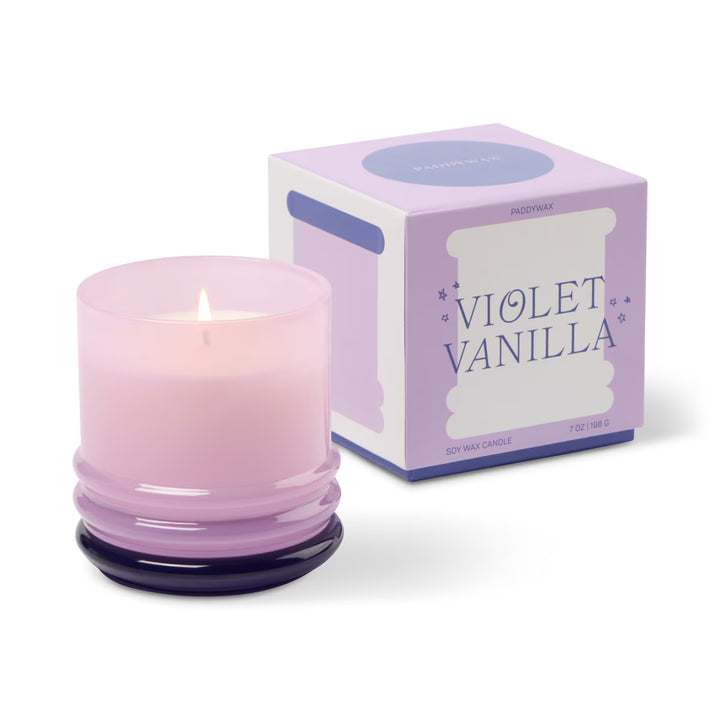 Paddywax Stacked Violet Vanilla 198g