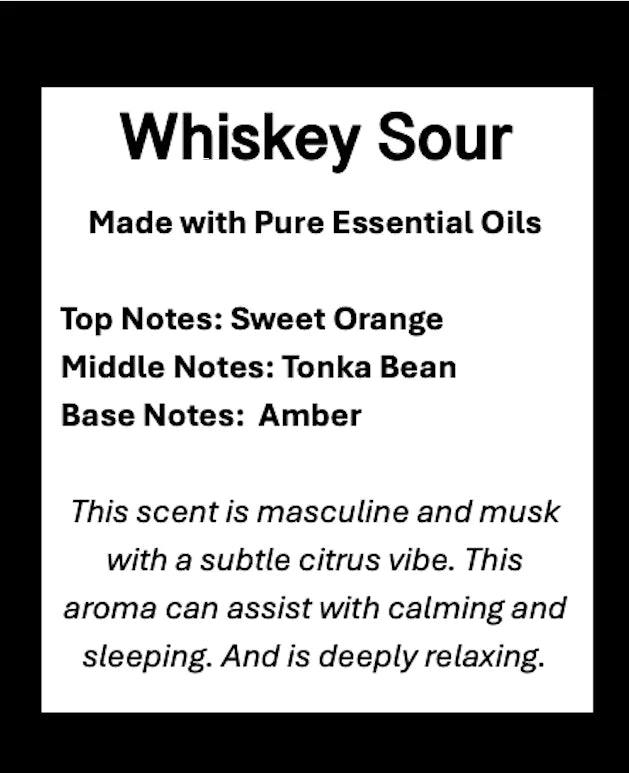 Whiskey Sour Soy Candle - Amber and Neroli