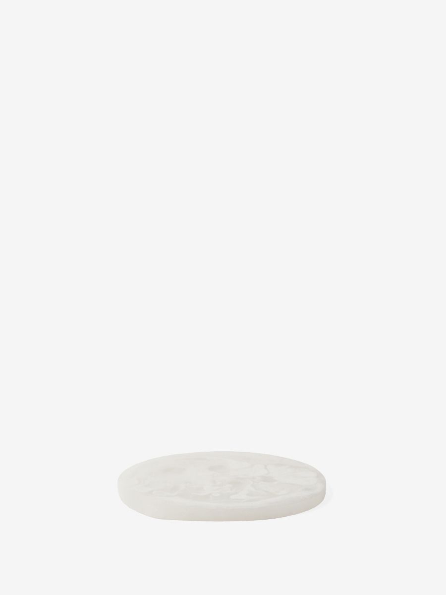 White Resin Coaster